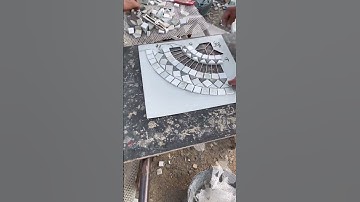 Hand Crafted Water-jet Mixcolor Slate Mosaic Medallion for Outdoor Paving