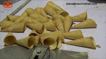 Automatic Waffle Ice Cream Cone Making Machine