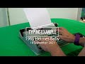 Typewriters: Hermes Baby 1965 Typing Example