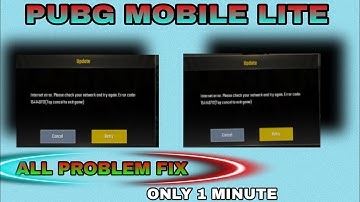 PUBG MOBILE LITE LOGIN Problem Solve || Pubg lite login problem network error code restrict area