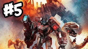 Transformers Fall of Cybertron - Gameplay Walkthrough - Part 5 - TEAMWORK!! (Xbox 360/PS3/PC)
