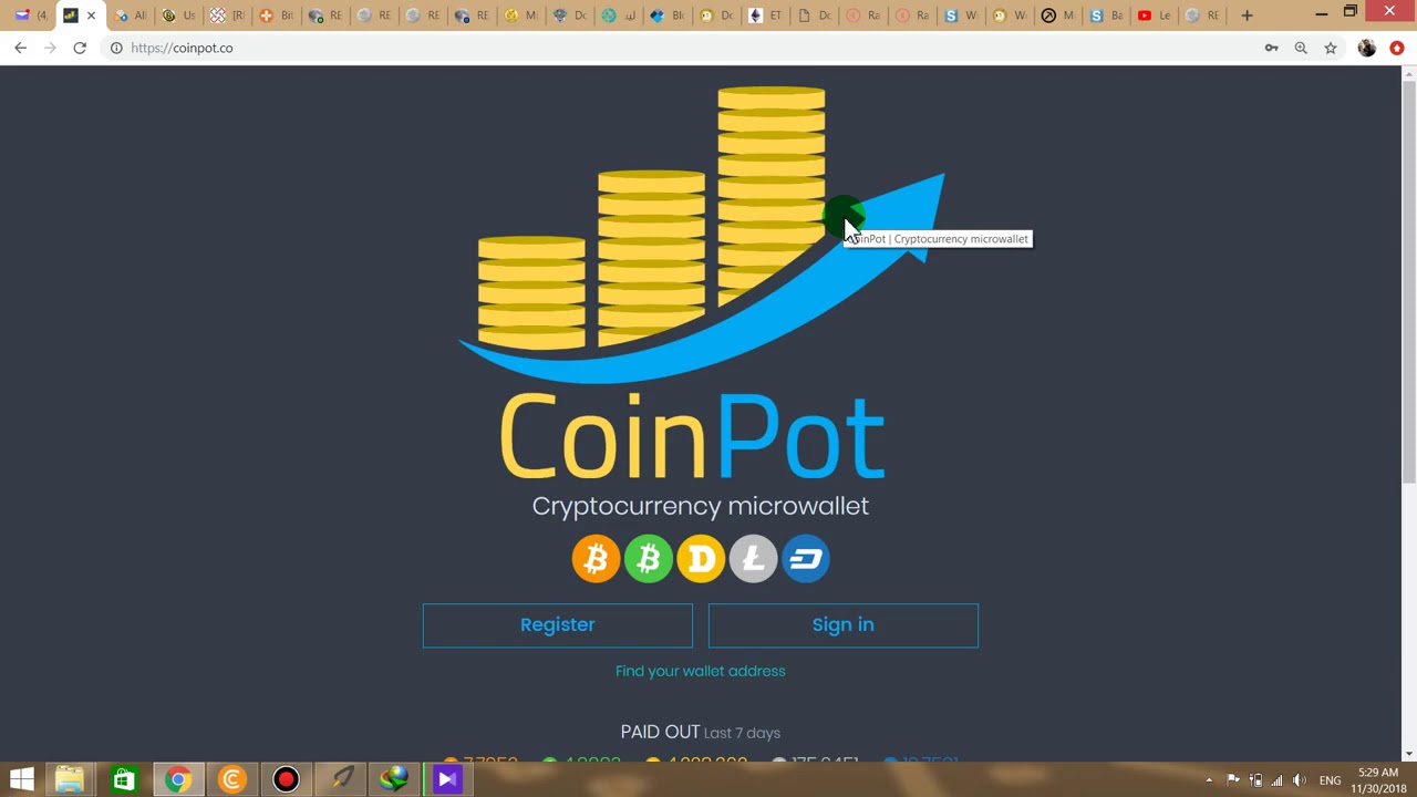 Coinpot کسب درامد ایننرنتی بدون سرمایه با سایت coinpot.co - YouTube