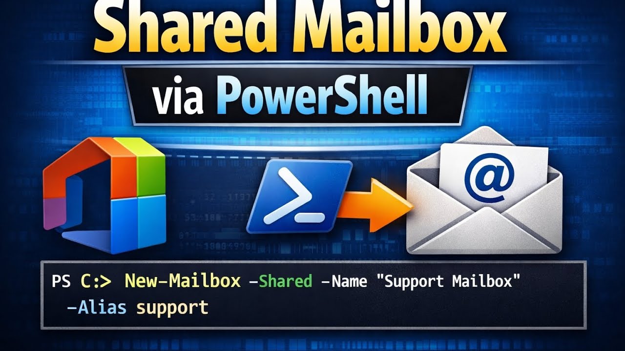 PowerShell Tutorial: Create & Manage Shared Mailbox in Microsoft 365 ...