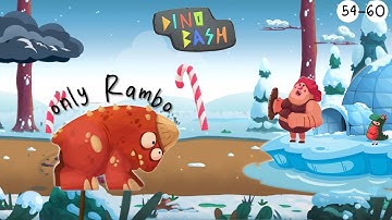 Dino bash only Rambo gameplay 2021 (54-60 levels)