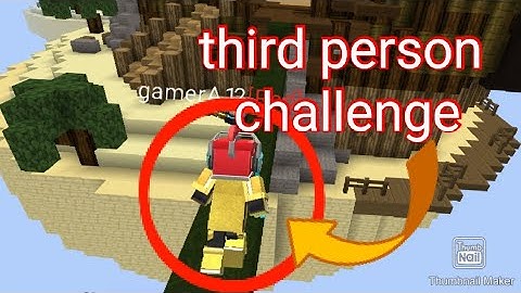 Blockman Go: Bedwars Third person challenge(Blockman Go Blocky Mods)