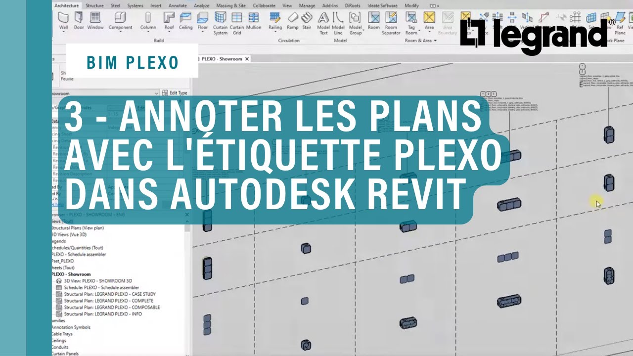 3 - Annoter les plans avec l'étiquette Legrand Plexo dans AUTODESK® REVIT®