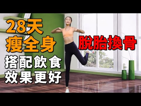 28天變瘦丨教你這套全身快速減脂操，每天5遍，28天讓你全身變瘦大不同！搭配飲食效果更好！