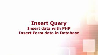 PHP day 11 insert Query Form Data
