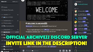 Welcome To The Archive22 Discord Server Invite Link In Description