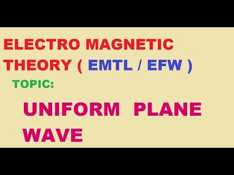 General solution of Uniform Plane Wave Equation - YouTube