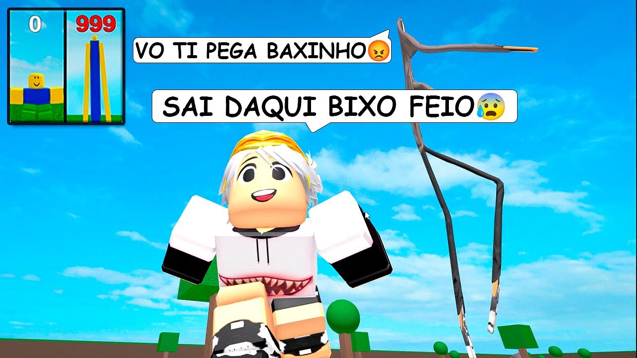 Ele Achou Que eu Era Pequeno e Fraco Então Fiquei Muito Forte - Roblox 