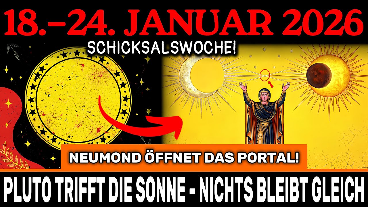 SIE MÜSSEN DAS VOR MORGEN WISSEN! Die Woche 18.–24. Jan – NEUMOND und PLUTO-CAZIMI verändern ALLES!