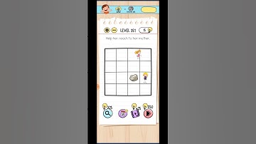 Brain test level 351 solution / help her reach to his mother.