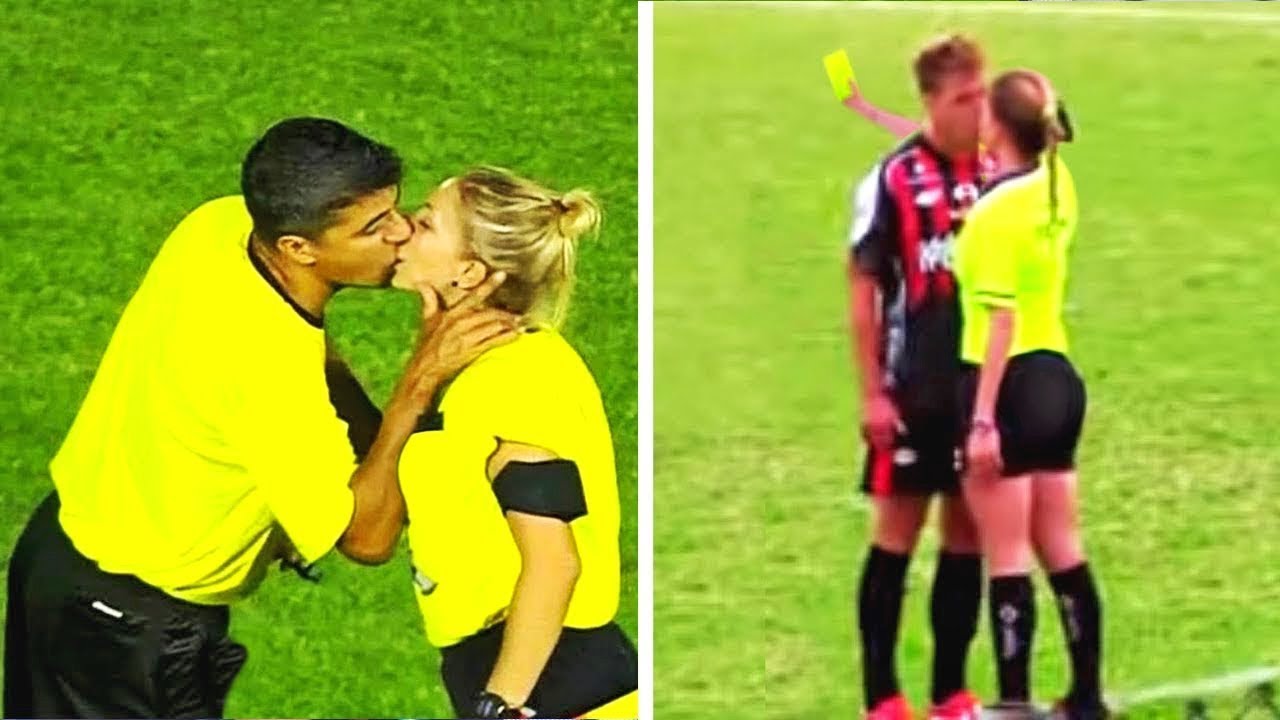 Funniest Moments with football referees - YouTube.