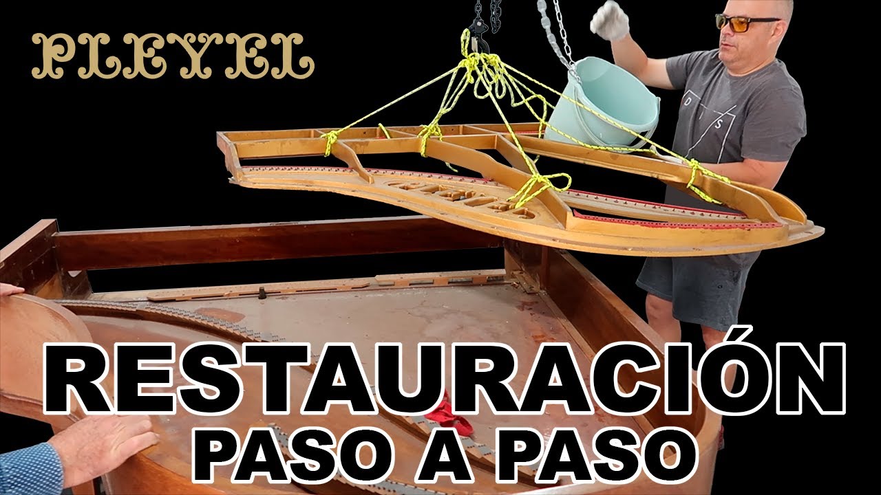 Restauración piano paso a paso, máquina Bösendorfer en un Pleyel