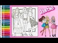 Coloring Barbie and Friends! Fun Coloring Pages for Kids and Adults