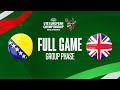 LIVE - Bosnia and Herzegovina v Great Britain | FIBA U16 European Championship 2022 - Division B