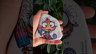 #kamyczek #paintedrock #kameleon #kolorowo #handmade #pozytywnaenergia #uśmiech #rockpainting #fun