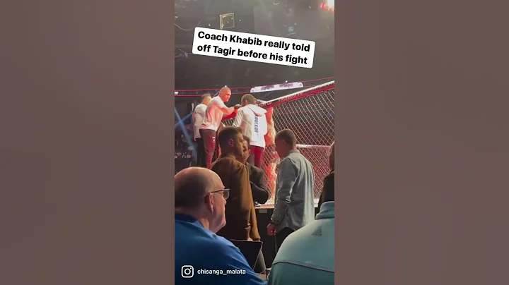 Coach #Khabib was straight up RUTHLESS to Tagir Ulanbekov at #UFC272
