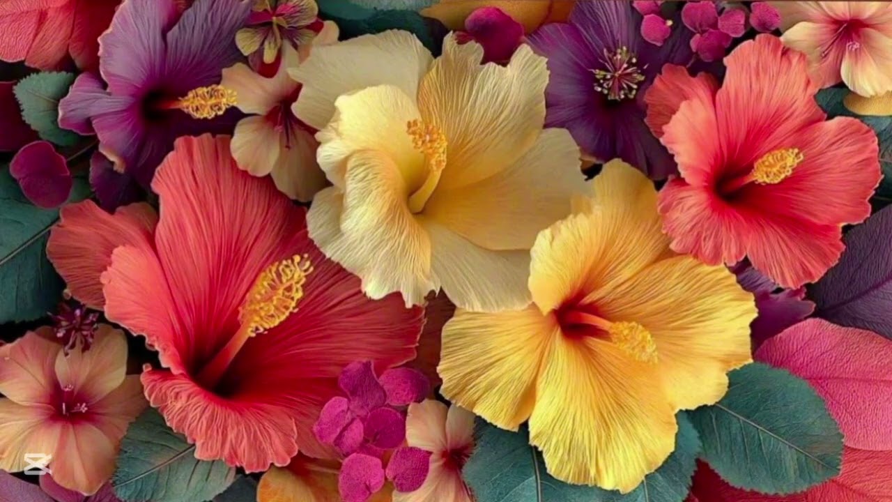 4K Relaxing Smart TV flowers Wallpaper | Stunning Ambient Screensaver for Android TVs 