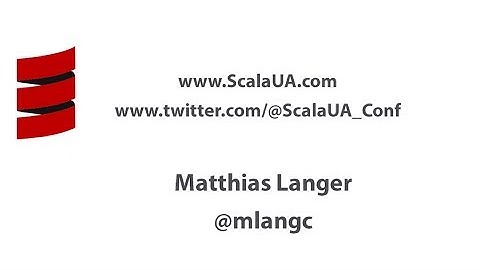 Scala Refactoring: The Good the Bad and the Ugly.  Matthias Langer.  ScalaUA2017