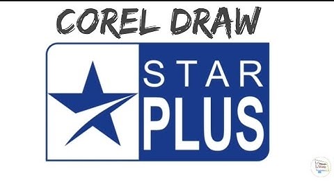 How To Create star plus old Logo In Corel Draw | Corel Draw 12