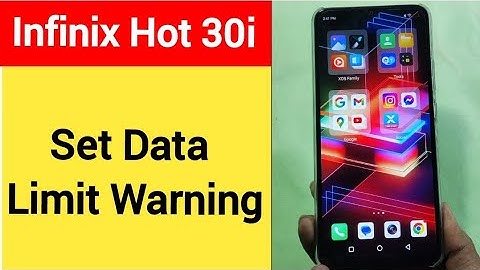 how to set data limit warning,Infinix hot 30i me data limit kaise set kare