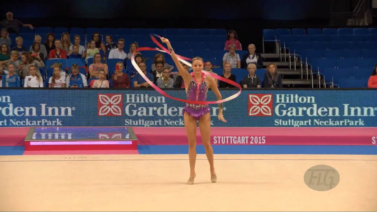 Nicol RUPRECHT (AUT) 2015 Rhythmic Worlds Stuttgart - Qualifications Ribbon