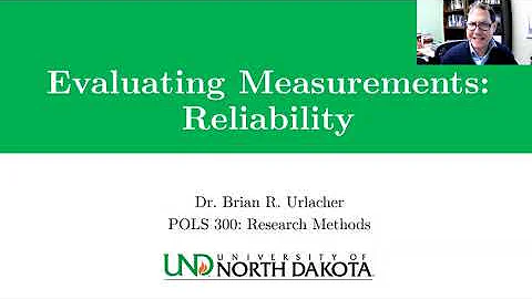 Measurement and Reliability