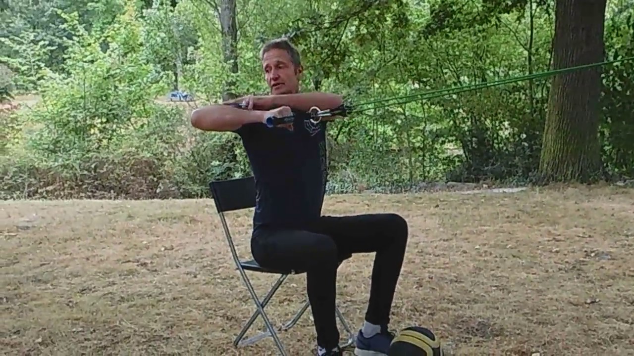 Exercices douleurs cervicales et chaîne brachiale – Etirement musculaire chaîne antérieure du cou