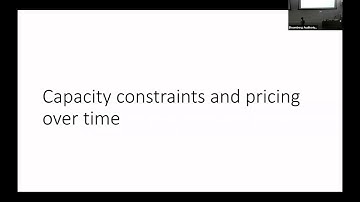 People, Data, Systems Lecture 9: Algorithmic Pricing -- capacity constraints over time