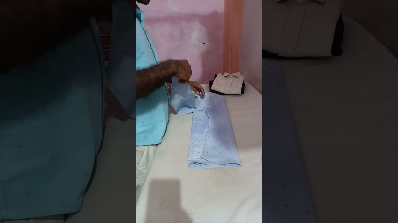 how to iron cotton shirt a fold