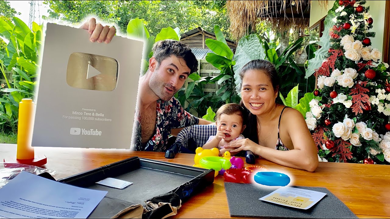 ITALIAN FILIPINA FAMILY UNBOXING SILVER PLAY BUTTON   PHILIPPINES