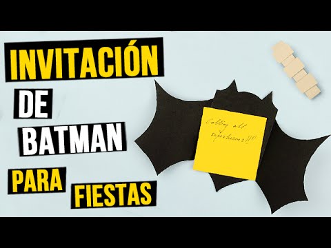 Invitación de Batman para fiestas - YouTube