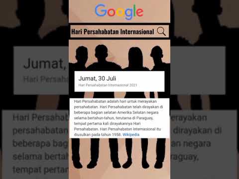 Video: Apakah hari persahabatan?