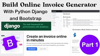 Create Invoicing App with Python Django and Bootstrap Step by Step screenshot 3