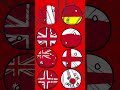 もしも国旗の青が赤になったら #countryballs #ポーランドボール