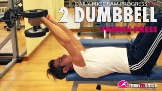Dumbbell French Press by Genevieve G. - Exercise How-to - Skimble