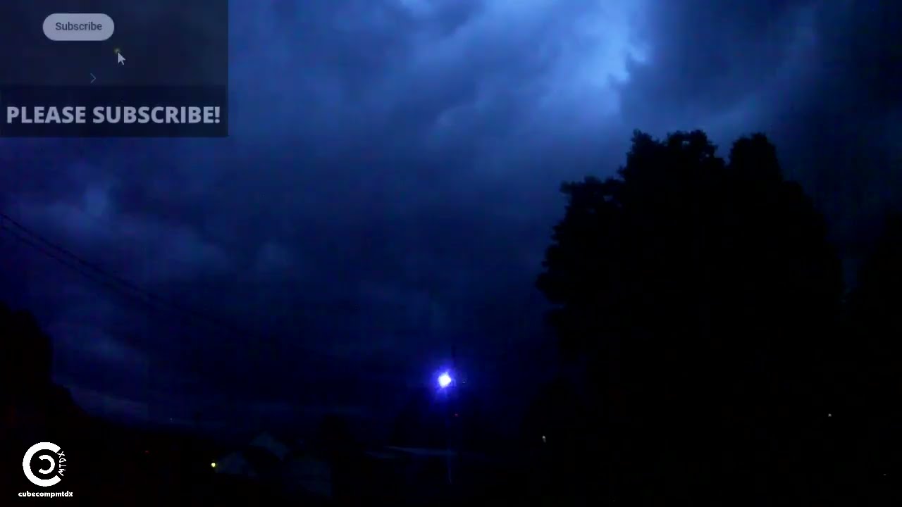 2 hours of thunderstorms - 7-9-2025 (StormCam #2)