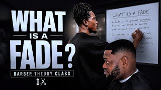WHAT IS A FADE?BARBER THEORY CLASS: The Science Behind Every Fade /Beginner Barber Lecture