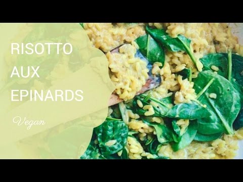 risotto-vegan-aux-épinards