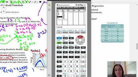 4.3 Lesson: Modeling with Quadratic Functions