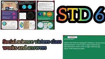 STD 6 SOCIAL SCIENCE VICTERS CLASS WORKS AND ANSWERS| VICTERS CHANNEL|