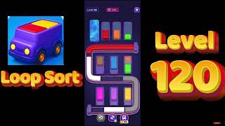 Loop Sort Level 120 Walkthrough 🚚🧩 | Truck Puzzle Game | Solutionguruji