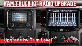 20132018 RAM Truck Radio Upgrade by Trim Level | HEIGH10 | Integrated 10Inch Infotainment system