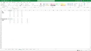 Excel Module 3   Transpose a Matrix