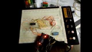 arduino with seven segment display and 7447