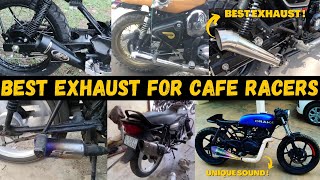 Best EXHAUST for CAFE RACERS and MODIFIED BIKES ! With Buying Links..