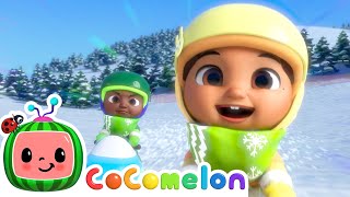 snow racing who will win singalong with cody cocomelon kids songs