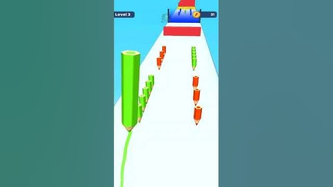Color Pencil Run Lvl. 3 #shorts #games